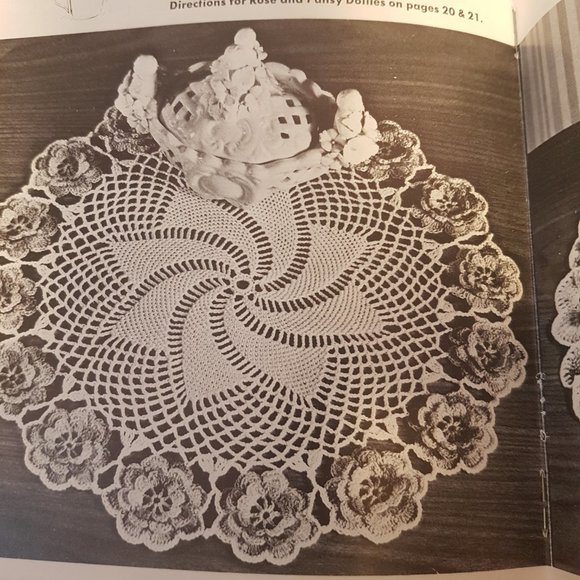 Vintage Coats & Clarks Priscilla Doilies Book 197 Crochet, Knit, Lace, Tatting - Picture 9 of 11